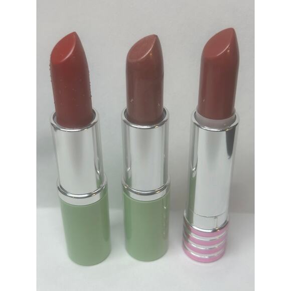 Clinique Other - NEW Clinique Full-Size Lipsticks Sugared Maple, Pink Glamour, Matte Crimson